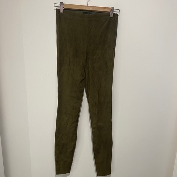 NWOT Alice + Olivia Maddox Suede Leggings - Picture 5 of 6